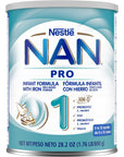 Nestle Nan 1 Pro Infant Formula Powder, Original 28.2 Ounce