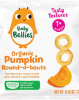 Baby Bellies Organic Pumpkin Round-a-bouts, 0.42 Ounce Bag (Pack of 6)