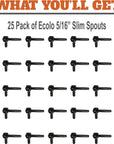 SAP HAPPY Maple Sap Spiles 25 Count 516 Ecolo Taps for Maple Trees Maple Syrup Spile Tree Saver Spouts