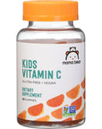 Amazon Brand - Mama Bear Vegan Kids Vitamin C, Orange, 60 Count, Immune Health, 125 mg per Gummy