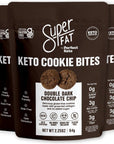 SuperFat Cookies Keto Snack Low Carb Food Cookies, Double Chocolate Chip 3 Pack - Gluten Free Dessert Sweets with No Sugar Added for Paleo Healthy Diabetic Diets