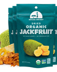 Mavuno Harvest Jackfruit Dried Fruit Snacks | Unsweetened Organic Dried Jackfruit Chips | Gluten Free Healthy Snacks for Kids and Adults | Vegan, Non GMO, Direct Trade | 2 Ounce, Pack of 6