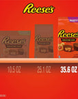 REESES Miniatures Milk Chocolate Peanut Butter Cups Candy Party Pack 356 oz