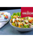 King Oscar Skinless  Boneless Mackerel Fillets Mediterranean Style Pack of 6 with By The Cup Toothpicks