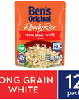 BENS ORIGINAL Ready Rice Original Long Grain White Rice Easy Dinner Side 88 OZ Pouch Pack of 12