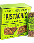 South 40 Snacks Pistachio Bar, Extra Crunchy Nut Snack Bar, Simple Ingredients, Honey and Sugar, Unique Delicious Healthy Nut Clusters, Individually Wrapped, 5 Grams of Protein (40g Bar, Pack of 12)