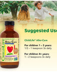 CHILDLIFE ESSENTIALS Aller-Care - Kids Immune Support, Contains Herbal Extracts, Antioxidants & Phytonutrients, Immune Defense Formula, Allergen-Free, Non-GMO - Natural Grape Flavor, 4 Fl Oz Bottle