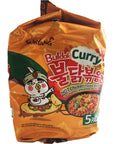 Samyang Fire Hot Curry Flavored Chicken Ramen Noodles Pack of 5 Korean Ramen Noodles