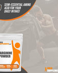 BULKSUPPLEMENTS.COM L-Arginine Powder - L-Arginine Base, Arginine 1000mg, Arginine Supplement - Nitric Oxide Powder, Nitrous Oxide Supplement - Gluten Free, 1000mg per Serving, 500g (1.1 lbs)