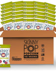 SkinnyPop Original Popcorn, Individual Snack Size Bags, 0.65 Ounce (Pack of 30)