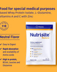 Nutrisite Restore, 1.02 Oz - Food for Nutritional Purposes, Powder Modular Formula - Make with Whey Protein Isolate, L-Glutamine, Vitamins A, C, and Zinc (1 Serving, Unflavored)