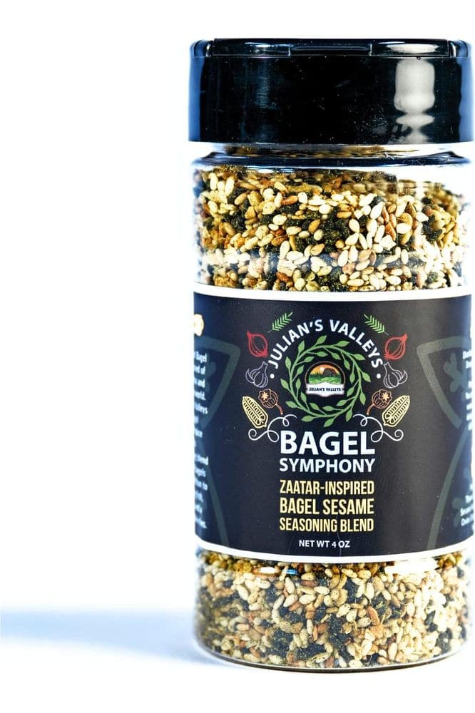 Zaatar-Inspired Everything Bagel Seasoning Blend By Julian&#39;s Valleys - Original Bagel Sesame Spice with Thyme - 4OZ