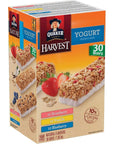 Quaker Bars Yogurt Strawberry Blueberry Vanilla Granola Bars Variety Pack 30ct, 1.05kg2.3lbs., {Imported from Canada}