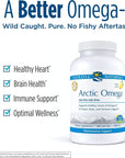 Nordic Naturals Arctic Omega, Lemon Flavor - 180 Soft Gels - 690 mg Omega-3 - Fish Oil - EPA & DHA - Immune Support, Brain & Heart Health, Optimal Wellness - Non-GMO - 90 Servings