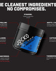 Jocko Fuel Ultimate Pre Workout Powder - Pre-Workout Energy Powder Drink for Men & Women - High Stim Sugar-Free Nootropic Blend to Support Muscle Pump, Energy, & Recovery 200mg Caffeine Blue Raspberry