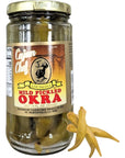 Cajun Chef Mild Pickled Okra 12oz Pack of 1  Great in Bloody Marys  Versatile Garnish for Sandwiches Salads Martinis Cheese Boards and More Mild Pickled Okra 12oz