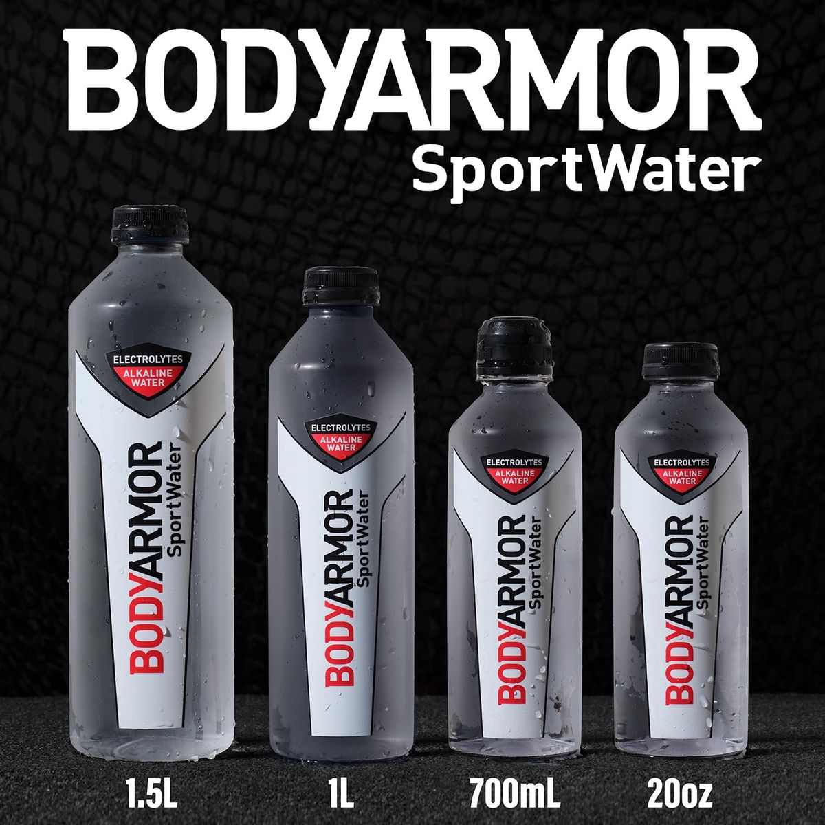 BODYARMOR SportWater Alkaline Water Superior Hydration High Alkaline Water pH 9 Electrolytes Perfect for your Active Lifestyle 1 Liter Pack of 12