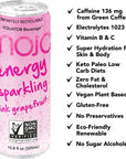 MOJO Energy Sparkling Pink Grapefruit  Hydration Drink  Sports Drink  Electrolytes Beverage 1043 mg  Vitamin B  C  Hydration Drink for Skin  Body  108 Oz Pack Of 12