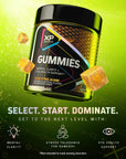 XP Sports Gummies Enhanced Mental Clarity and Stress Tolerance + Eye Health Support Formulated for Esports Athletes, Gamers and Biohackers Sour Citrus Jujube, 80 Gummies (20 Servings)