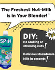 Wilderness Poets SPiN Macadamia Milk Concentrate  Gently Sweetened With Organic Maple Crystals  8 Ounce Squeeze Bag 14 Servings  Make Macadamia Cream or Milk  NonDairy Creamer for Coffee Tea Lattes Smoothies and Vegan Desserts