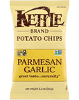 Kettle Brand Potato Chips, Parmesan Garlic Kettle Chips, 8.5 Oz