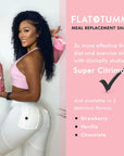 Flat Tummy Tea Meal Replacement Shake  Strawberry 20 Servings EBT Eligible  Plant Based Protein Powder for Women  Vitamins  Minerals  Dairy Free Gluten Free KetoFriendly Shakes  176 Pound Pack of 1