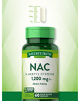 Nature's Truth N Acetyl Cysteine NAC | 1200mg | 60 Capsules | Non-GMO and Gluten Free Supplement