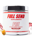 FULL SEND Pre Workout Powder with Beta Alanine, Preworkout Energy Supplement for Men and Women, for Performance, Endurance, Focus, 200mg Caffeine, B Vitamin Complex, 30 Servings, Fruit Punch