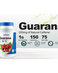 Nutricost Guarana 1000mg Serving, 150 Vegetarian Capsules - Natural Herbal Brazilian Caffeine Energizer Supplement