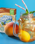 Wylers Light Singles To Go Powder Packets Water Drink Mix 96 Single Servings Peach Iced Tea 7 Ounce Pack of 12 564 Ounce