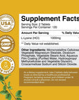 L Lysine 1000mg Nutritional Supplements - L-lysine Essential Amino Acids for Eye Health Lip Care Bone Support Immune System Support Muscle Growth and Vegetarian Collagen Production - 240 Tablets