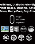 RxSugar Delicious PlantBased Organic Chocolate Syrup 16 oz  Allulose Sweetener  0 Sugar 0 Net Carbs 0 Glycemic  DiabetesSafe  Keto Certified  NonGMO Project Verified  GlutenFree Certified