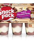 Super Snack Pack Chocolate Vanilla Pudding Cups 6 Count 8 Pack