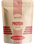 UpNourish Plant-Based Protein Meal Replacement Shake! Keto, Vegan-Friendly Lifestyles. Gluten & Dairy-Free Smoothie with Essential Vitamins, Minerals, and Low Carbs - Strawberry Banana, 15 Servings