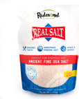 REDMOND Real Sea Salt - Natural Unrefined Gluten Free Fine, 26 Ounce Pouch (1 Pack)