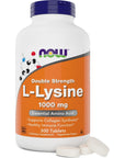 Now Foods L-Lysine 1000mg - Double Strength - 300 Tablets - Non-GMO Amino Acid Supplement (Llysine Hydrochloride)- 1000 mg Tabs - Vegan/Vegetarian