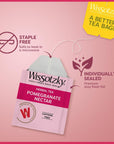 Wissotzky Pomegranate Herbal Tea 3 Pack  60 Tea Bags  Antioxidant Rich  Caffeine Free Tea