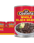 La Costeña Whole Black Beans 14 Pound Can Pack of 12