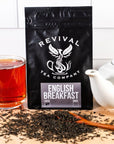 Revival Tea Company English Breakfast Tea  Traditional Black Tea Blend made of Assam Ceylon Kenyan and Keemun  24 Tea Bags