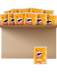 Pringles Crisps Lunch Snacks Office and Kids Snacks Grab N Go Cheddar Cheese 12 Cans