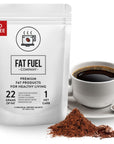 Keto Meal Replacement Coffee Packets with MCT Oils Coconut Oil GrassFed Butter and Redmond Real Salt  Organic Instant Coffee by Fat Fuel Company 15 Servings