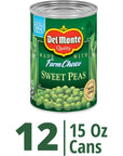 DEL MONTE Sweet Peas Canned Vegetables 12 Pack 15 oz Can