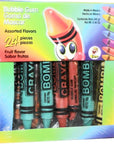 Bombi Crayon Mexican Chewing Gum 24 individually Sealed Packs in box