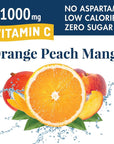 Sunkist Orange Peach Mango Singles to Go  6 Boxes  36 Flavor Packets of Sugar Free Vitamin C Drink Mix Powder