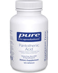 Pure Encapsulations Pantothenic Acid | Hypoallergenic Supplement Supports Cellular Energy Production, Adrenal and Cardiovascular Health | 120 Capsules