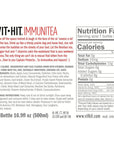 VIT HIT Naturally Sweetened LowCalorie Drink with Tea Juice Water and a Hit of Vitamins IMMUNITEA 169 Ounce Pack of 12