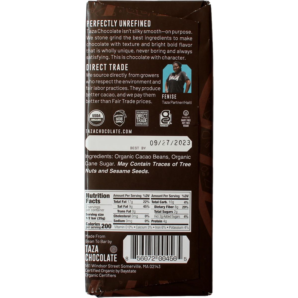 Taza Chocolate Organic Wicked Dark 95 Dark Bar Variety Pack Bundle 25 oz 4 count Vegan