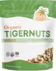 Skyland Kitchen Organic Peeled Tigernuts 16oz bag Natural NonGMO and GlutenFree Raw Snack Paleo Keto and Vegan Friendly 16oz