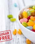 Sugar Free Jelly Beans SugarFree Chewy Candies in Assorted Fruity Flavors Low Calorie Shareable Sweet Snacks 28 ounce bags Pack of 3