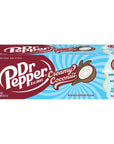 Dr Pepper Creamy Coconut Soda 12 fl oz cans 12 Pack